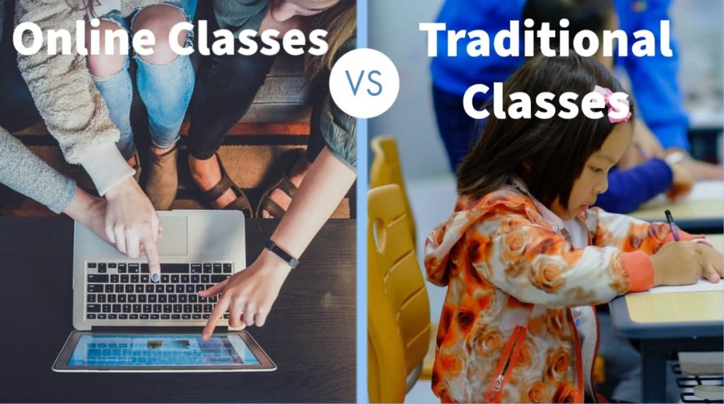 Traditional education VS online education